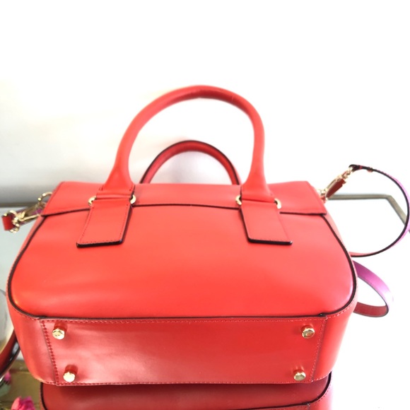 Kate spade Orange & Pink Leather Satchel - Picture 6 of 8